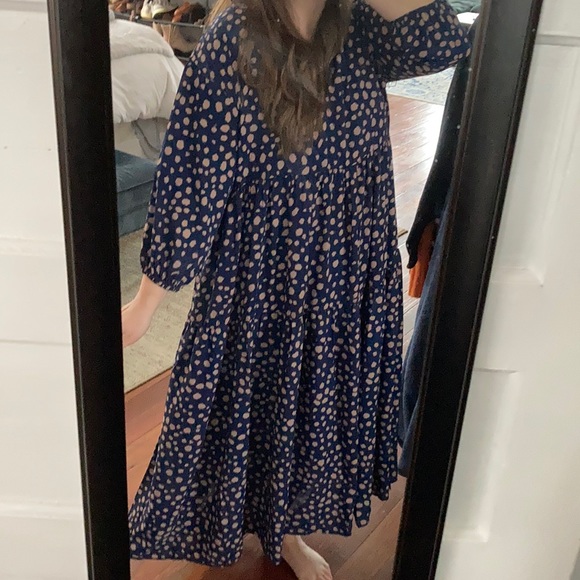 easel Dresses Easel Los Angeles Polka Dot Midi Dress Poshmark